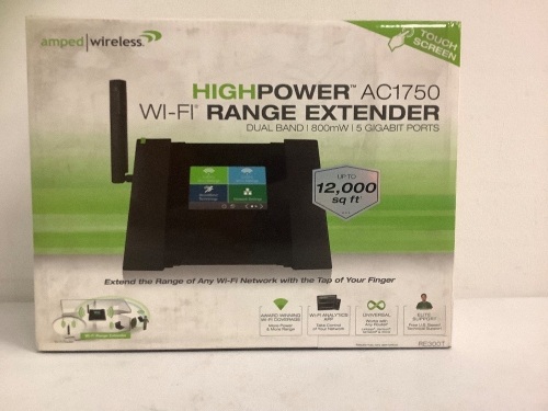 High Power Wifi Range Extender, Sealed, Sold as is - Lot 326
