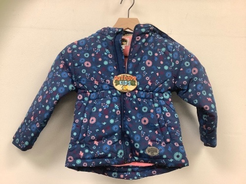 Kids Outdoor Puffy Jacket Girl's 4T, Appears New, Sold As-is - Lot 143