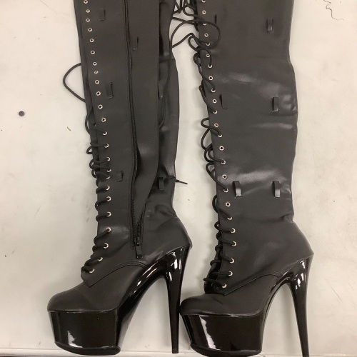 Thigh-High Platform Heels Women's 7, Appears New, Sold As-is - Lot 402