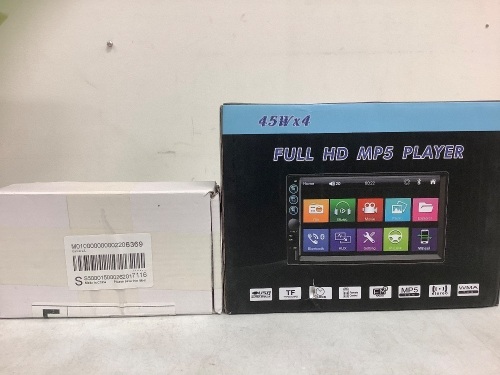 Full HD Car MP5 Player w/ Remote, Appears New, Sold As-is - Lot 474