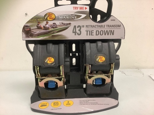 Retractable 43" Transom Tie Downs 2 Pack, Appears New, Sold As-is - Lot 605