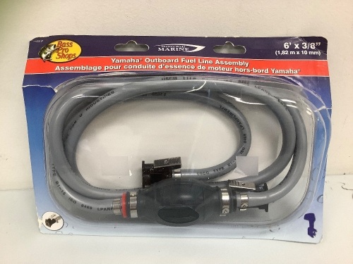 Yamaha Outboard Fuel Line Assembly 6'x3/8", E-Comm Return, Sold As-is - Lot 645