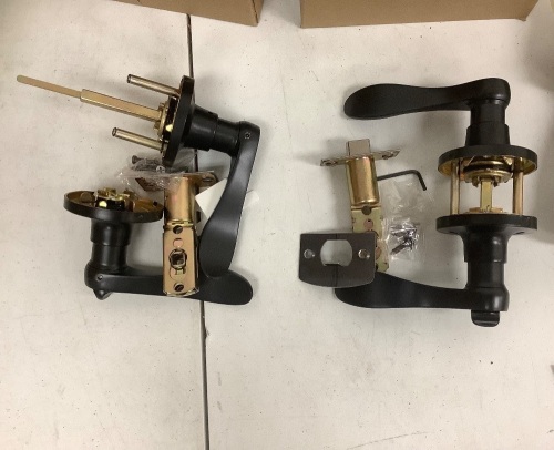 Lot of (2) Locking Door Handles, Appears New, Sold as is - Lot 452