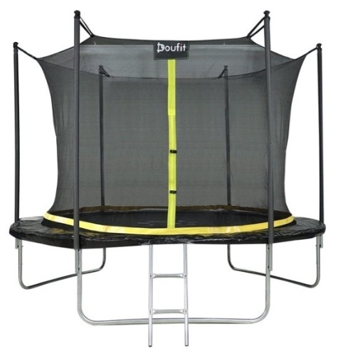 Doufit 10FT Trampoline with Enclosure Net, Appears New, Sold as is - Lot 96