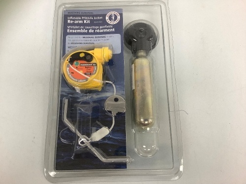 Inflatable Life Jacket Re-arm Kit, Appears New, Sold as is - Lot 611