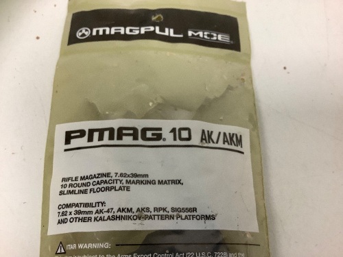 Magpul Pmag 10 AK/AKM Moe, E-Commerce Return, Sold as is - Lot 694