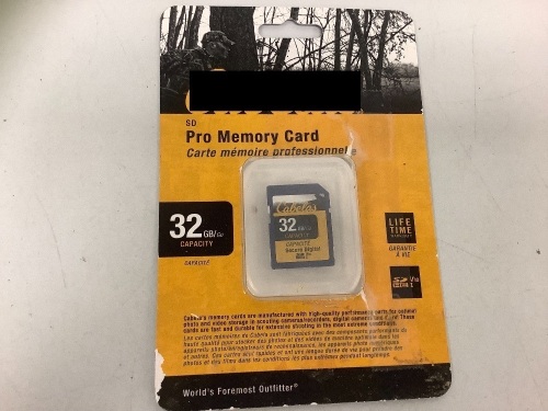SD Pro Memory Card 32gb, E-Commerce Return, Sold as is - Lot 676