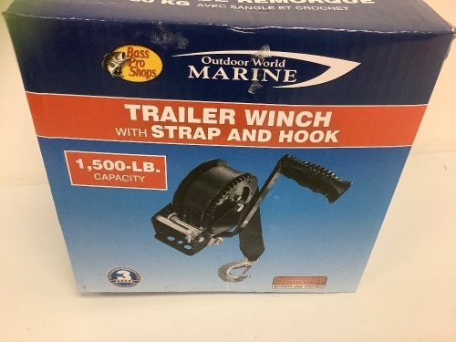 Trailer Winch, Appears New, Sold as is - Lot 679