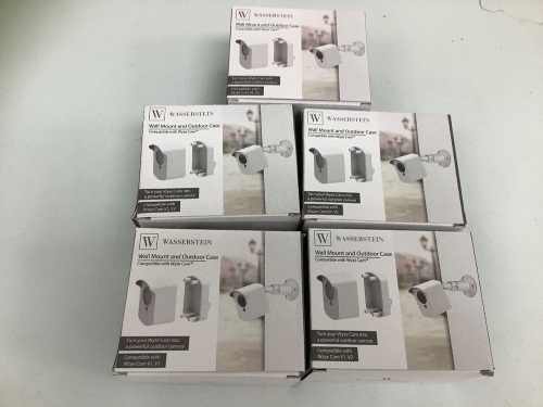 Lot of (5) Wall Mount and Outdoor Case for Wyze Cam, Appears New, Sold as is - Lot 79