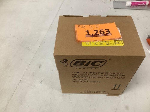 Box Of BIC Lighters - Lot 1263