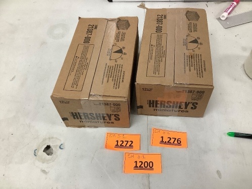 2 boxes of Hersey miniatures 12 bags a box - Lot 1272