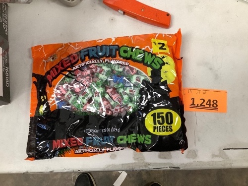 Halloween Mixed Fruit Chews 12 bags - Lot 1248