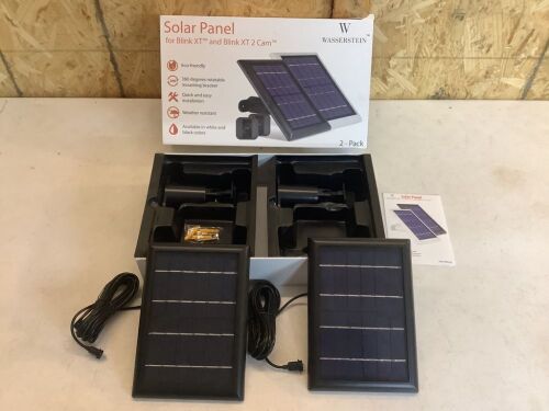 Wasserstein Solar Panel for Blink XT & XT2 Cameras, 2 Pack - Lot 217
