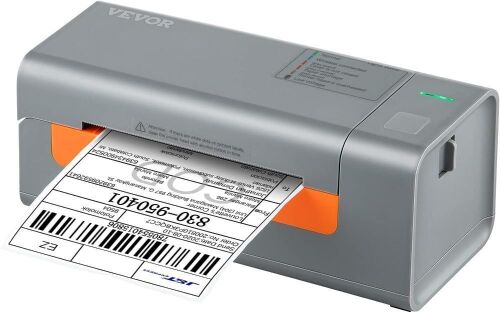 VEVOR 4x6 Thermal Label Printer for Width of 1.57" - 4.25" Labels, w/Auto Label Recognition & Japanese Rohm Printer Head - Lot 236
