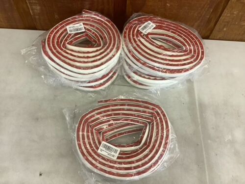 Lot of (5) D-Shaped Weather Stripping, 26'  - Lot 258