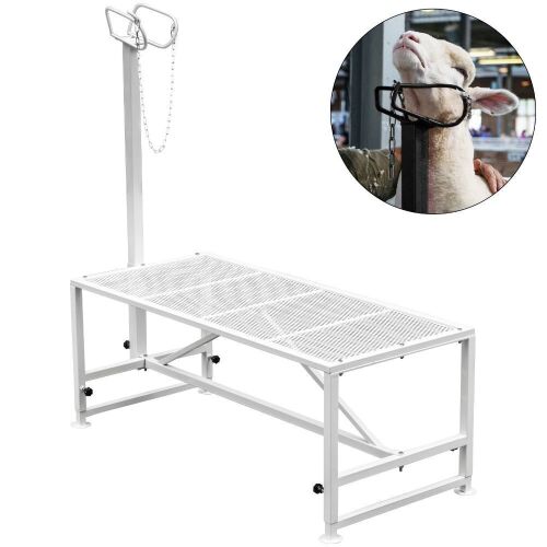 VEVOR Livestock Trimming Stand with Straight Head Piece 51x23 inches - Lot 265