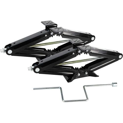 OpenRoad RV Stabilizer Leveling Scissor Jacks with Handle, 5000lbs, Set of 2  - Lot 272