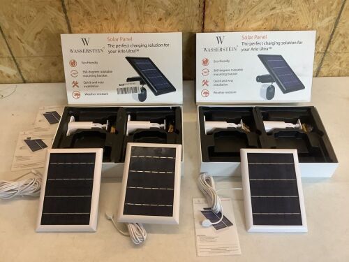 Wasserstein Solar Panel for Arlo Ultra, 3 Panels & 4 Mounts - Lot 314