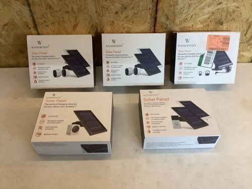 Lot of (5) Wasserstein Solar Panel for Various Security Cameras  - Lot 327