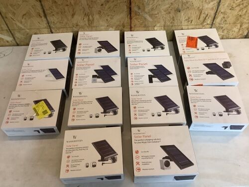 Lot of (14) Wasserstein Solar Panel for Various Security Cameras  - Lot 337