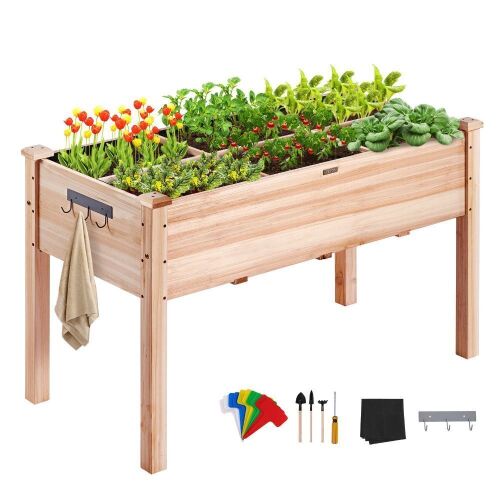 VEVOR Wooden Raised Garden Bed Planter Box 47.2x22.8x30"  - Lot 386