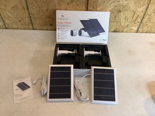 Wasserstein Solar Panel for Arlo Ultra & Arlo Pro 3, Set of 2  - Lot 492