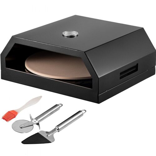 VEVOR Stainless Steel Portable Pizza Oven for Gas, 12" Cordierite Pizza Stone - Lot 493