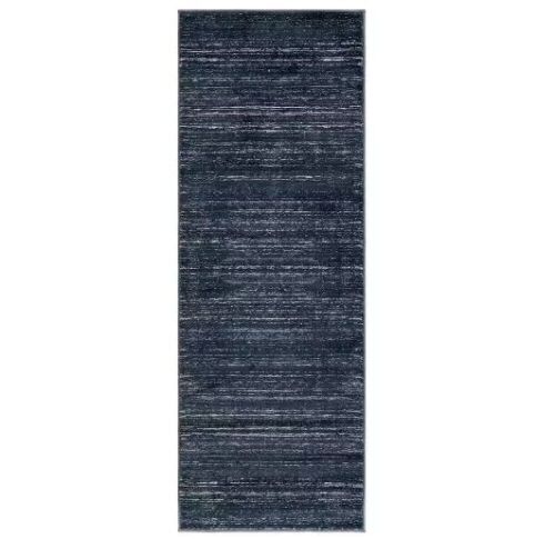 Jill Zarin Uptown Collection Madison Avenue Navy Blue 2' 2 x 6' 0 Runner Rug - Lot 470
