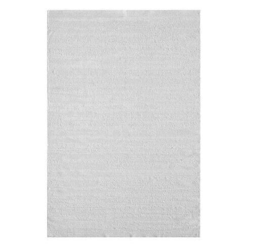 Huluwat White 8 ft. x 11 ft. Polyester Rectangle Area Rug - Lot 480
