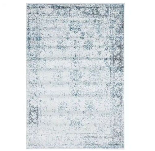 Unique Loom Sofia Casino Light Blue 4' x 6' Area Rug - Lot 499