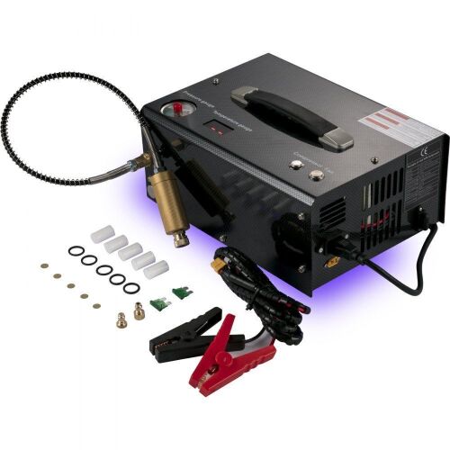 VEVOR PCP Air Compressor 12V DC, 4500 Psi, 30MPa, 110V AC, Auto-shutoff  - Lot 319