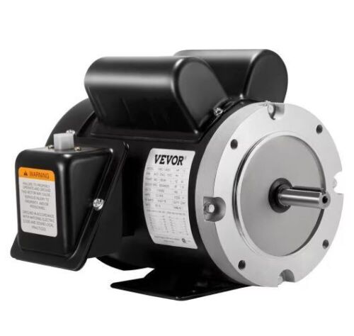 VEVOR 1.5 HP Air Compressor Motor 5/8 in. Shaft TEFC Electric Motor 3450 RPM Single Phase 56 Frame 115/230-Volt with Flange - Lot 138