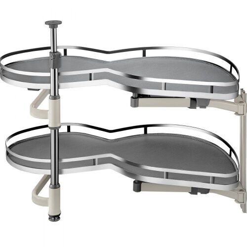 VEVOR Swing Right Blind Corner Cabinet Pull Out for 36 inch Cabinet, 2 Tier, Soft Close  - Lot 477