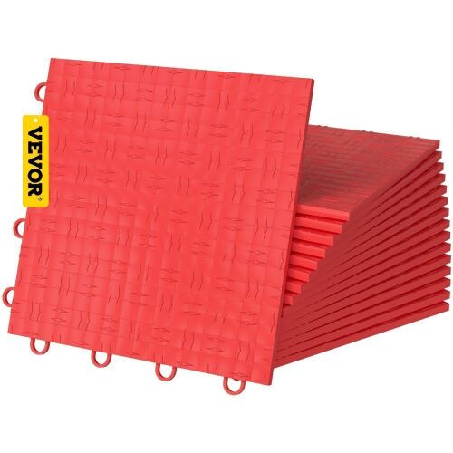 VEVOR Garage Floor Covering Tiles Interlocking, 12'' x 12'', 50 pcs - Lot 137