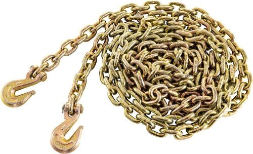 BestEquip Tow Chain 5/16" x 20' Grade 70 Chain 4700lbs Capacity Logging Chain with Safety Grab Hooks - Lot 162