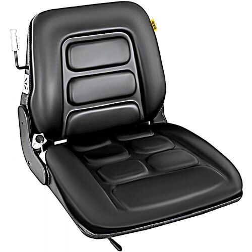 VEVOR Universal Forklift Seat with 3 Stage Weight Adjustment Compatible with Toyota, Clark, Cat, Hyster, and Ysle - Lot 233