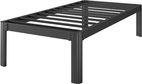 FDLOGW 18 Inch Tall Metal Platform Twin Size Bed Frame with Round-Corner Legs - Lot 561