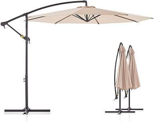 BLUU 10 FT Patio Offset Cantilever Umbrella - Lot 537