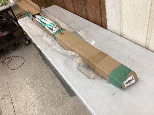 DIYHD 87" Custom Made Stainless Steel Rolling Library Ladder Kit - Missing Hardware  - Lot 557