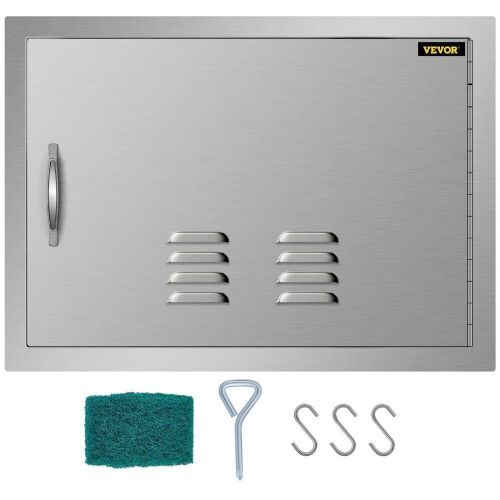 VEVOR Stainless Steel Single Access Door with Vents 24 x 17 Inch Horizontal Flush Mount  - Lot 610