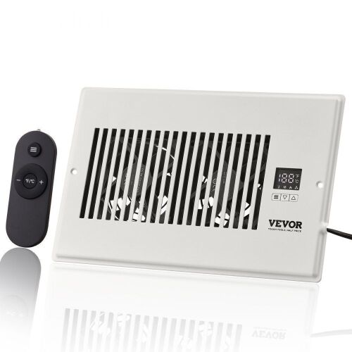 VEVOR Register Booster Fan Fits 6” x 10” Register Holes, with Remote Control and Thermostat Control, Adjustable Speed  - Lot 620