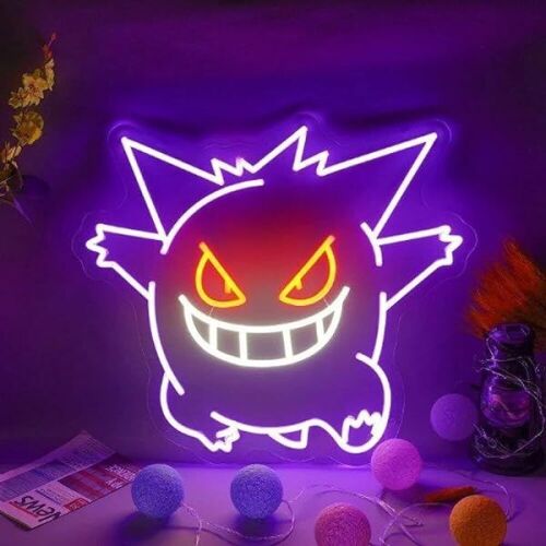 Gengar Neon Sign 13" x 11.5" - Switch Damaged - Lot 588