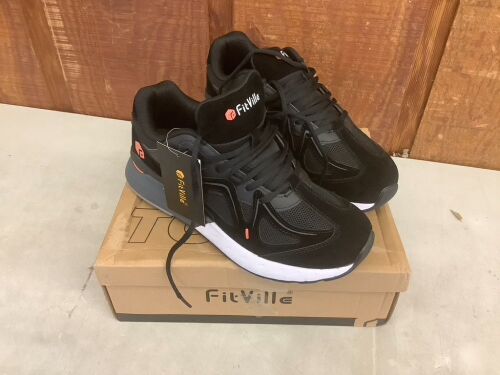 FitVille Men's Extra Wide Walking Shoes, 8.5W  - Lot 129