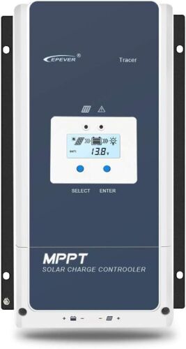 EPEVER 100A MPPT Solar Charge Controller 12V/24V/36V/48V DC Automatically Identifying System Voltage Max.PV 150V Solar Panel Regulator  - Lot 660