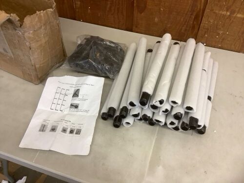 Industrial Pipe Wall Rack - Missing Hardware  - Lot 668