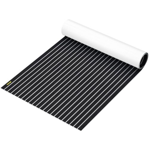 VEVOR EVA Foam Faux Teak Boat Decking Sheet 94.5 X 47.2 Inch 5MM Thick Non-Skid Self-Adhesive  - Lot 644