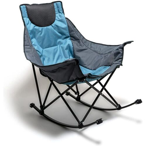 SunnyFeel Oversized Folding Rocker Lawn Chair  - Lot 558