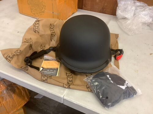 Half Face Motorcycle Helmet  - Lot 336