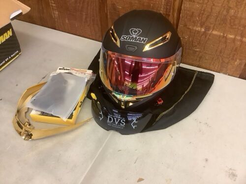 Soman Full Face Motorcycle Helmet  - Lot 366