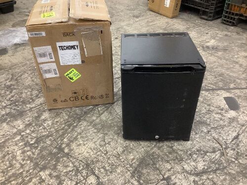 1.0 Cu Ft Mini Fridge with Lock 12V/110V - 12V Not Tested  - Lot 54